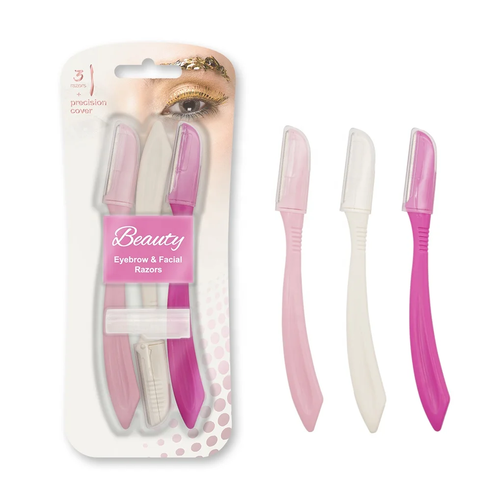 

Hot Selling Private Label Sweden Blade Facial Eyebrow Razor With Precision Cover, Any color as you like