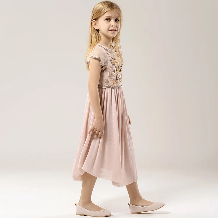 

fashion girl summer party dresses,toddler girl beads dress,kids girl dress
