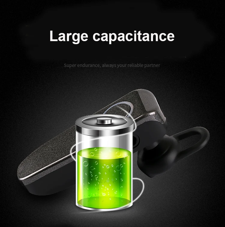 hands free business bluetooth headset V5.0 single earphone stereo truck driver bluetooth communication headphone wireless - ANKUX.COM
