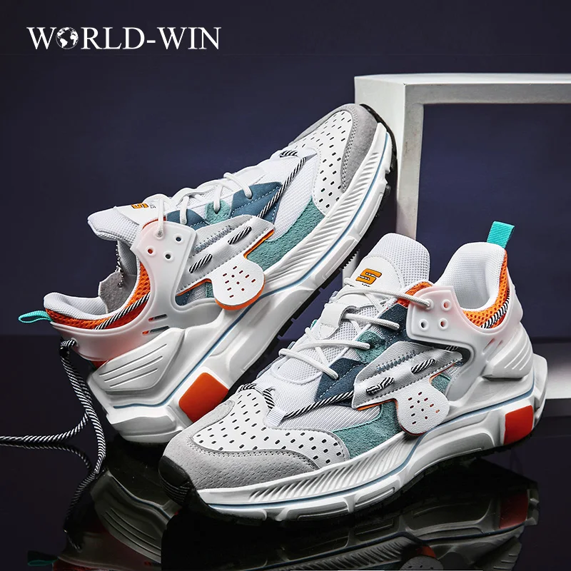 

2022 manufacturer thick bottom Walking Style custom sport shoes for men fashion sneakers Casual Shoes With multicolor