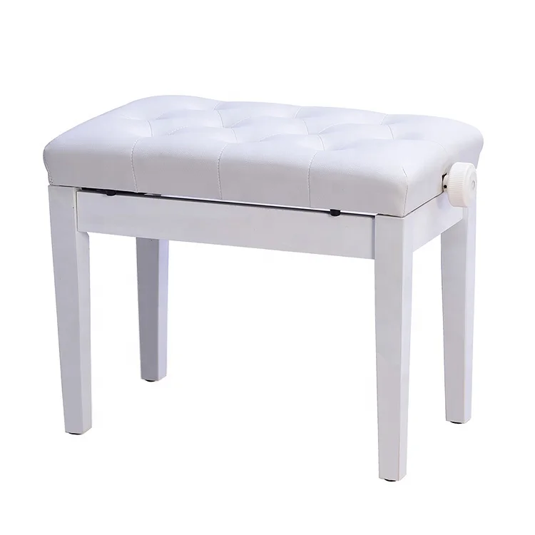 

Living Room Furniture Type white piano stool Modern Appearance adjustable piano bench MPB-011