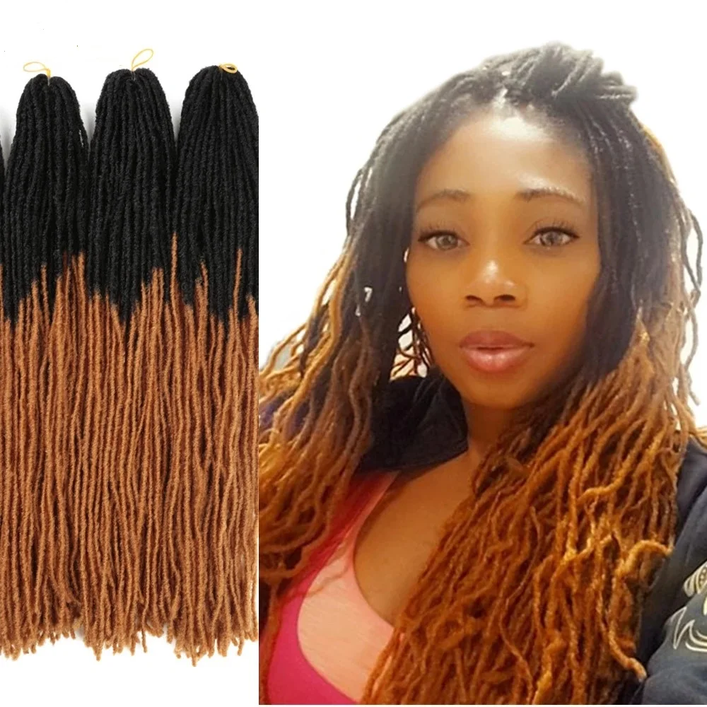 

Onst short jumbo dreadlock crochet Box Braids 20 Inch 16 strands Synthetic Hair for Women red nu soft locs extensions Braid Hair