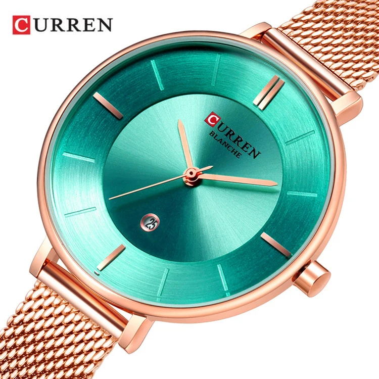 

CURREN 9037 Beautiful Women's Thin Quartz Bangle Watch For Womens Fashion Stainless Steel Wristwatch Ladies Dress Clock Female