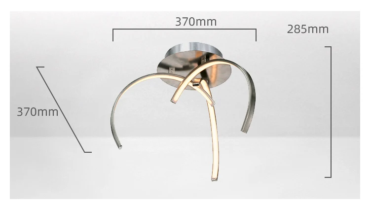 modern ringed led ceiling light