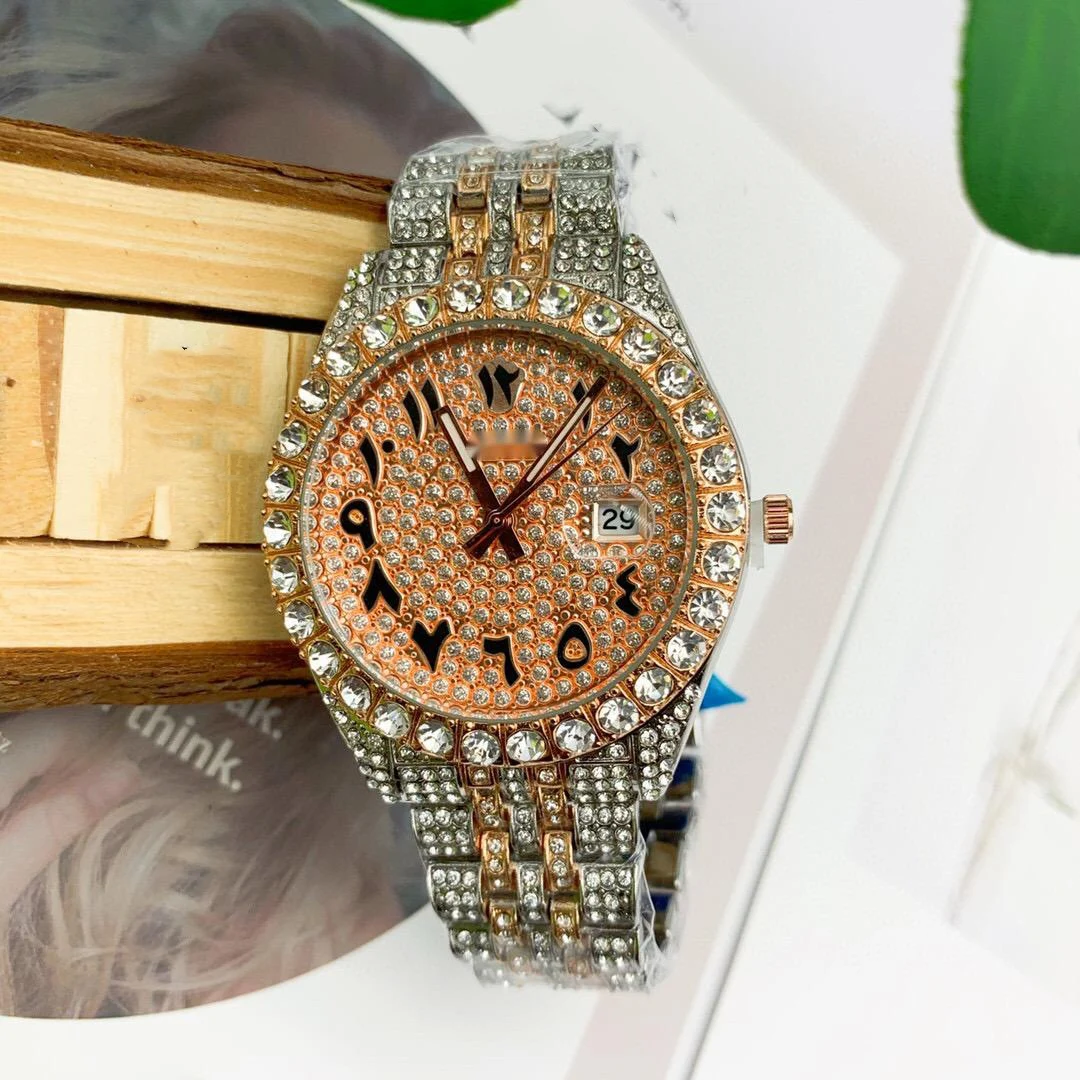 

Ready to ship Gold Square Watch Original Gold And Diamond Jewelries And Watch Gold Diamond Watch