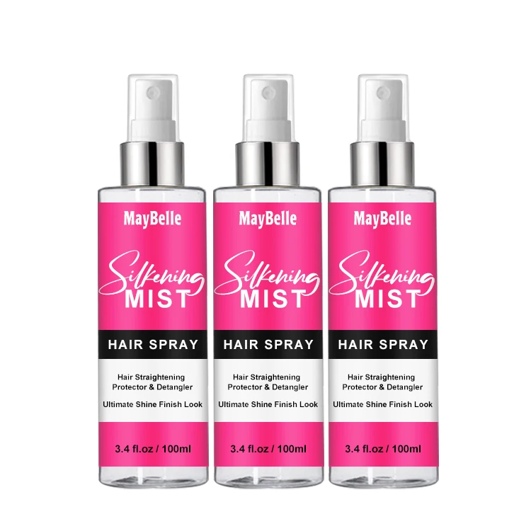 

Private Label Hair Smoothing Heat Protectant Styling Silk Serum Silkening Mist Spray