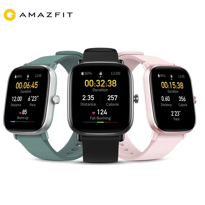 

Amazfit GTS 2 Mini Smartwatch Always-on AMOLED Display 70 Sports Modes Sleep Monitoring Waterproof Smart Watch For Android/iOS