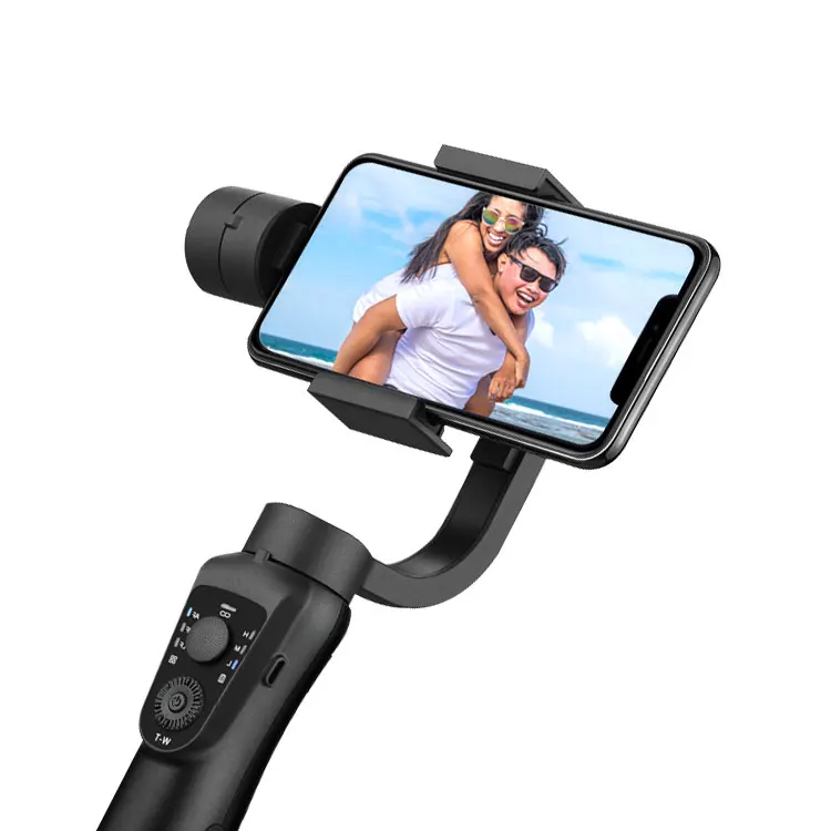 

Custom Logo 3-Axis Handheld Gimbal Stabilizer Face Tracking for Smart Phone PTZ Action Camera, Balck