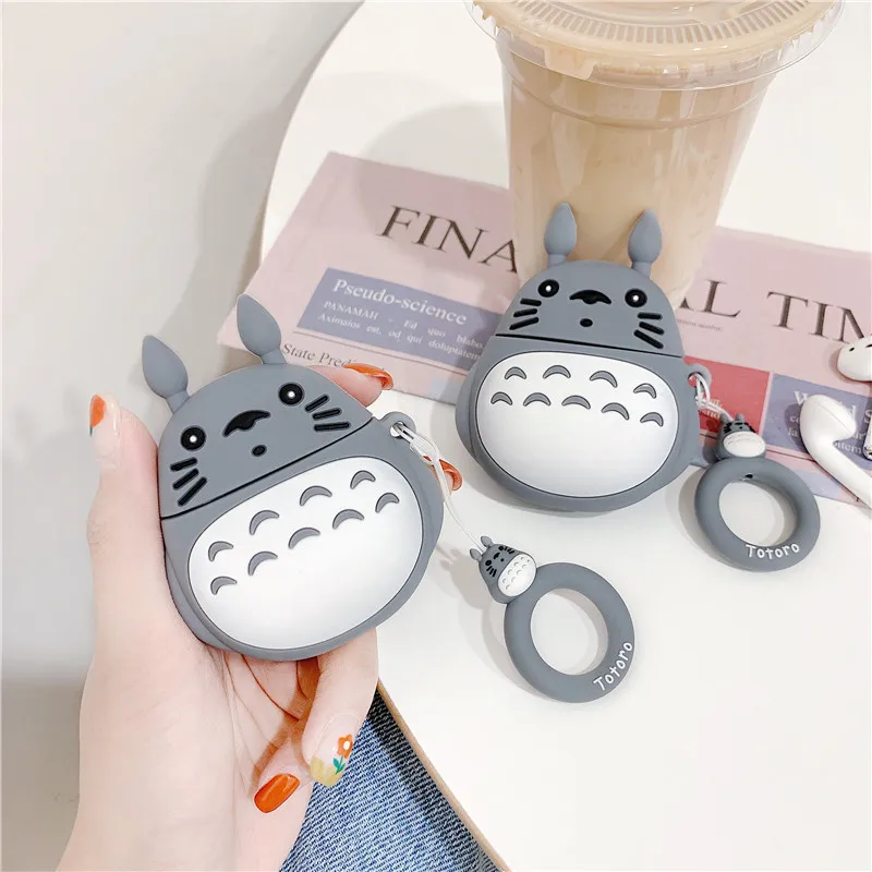 

BOORUI Cute for Airpods Case Silicone 1 2 Soft Brand Custom Rubber Cover Wireless Earphone Protective for Apple Earphones