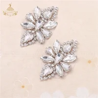 

Beaded patches crystal applique small rhinestone flower shoes decoration