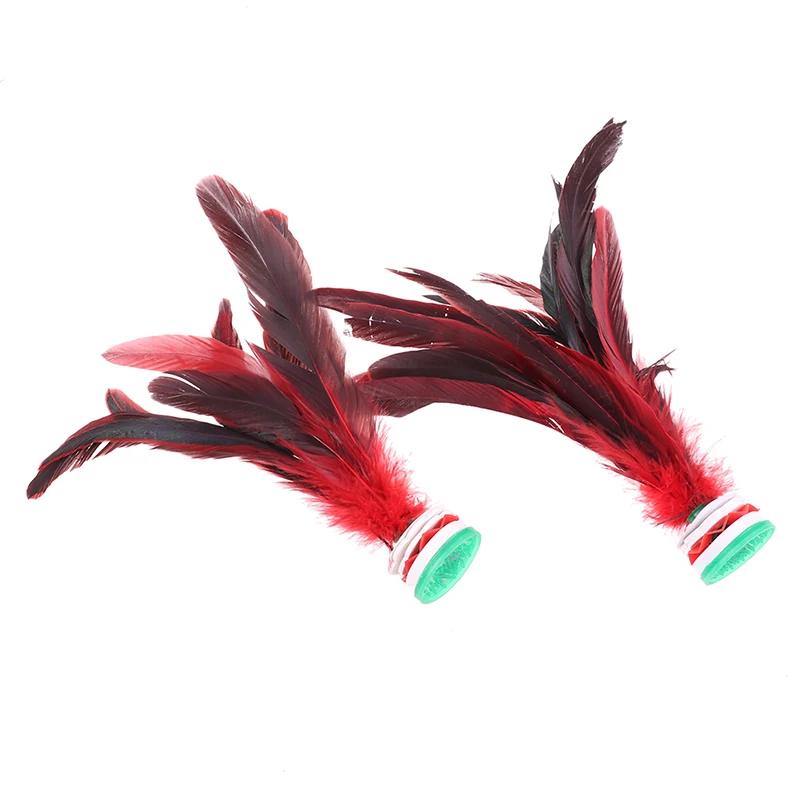 

High quality Feather Shuttlecock China Jianzi Foot Kick Hand wheel Fancy Goose Feather Shuttlecock Fitness entertainment, Seen in the picture