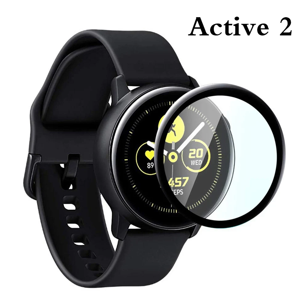 

1/3PC Tempered Glass Screen Protector For Samsung Galaxy Active 2 40mm 44mm Smart watch Film Protective accessories Active2 #815, Transparency 99% color