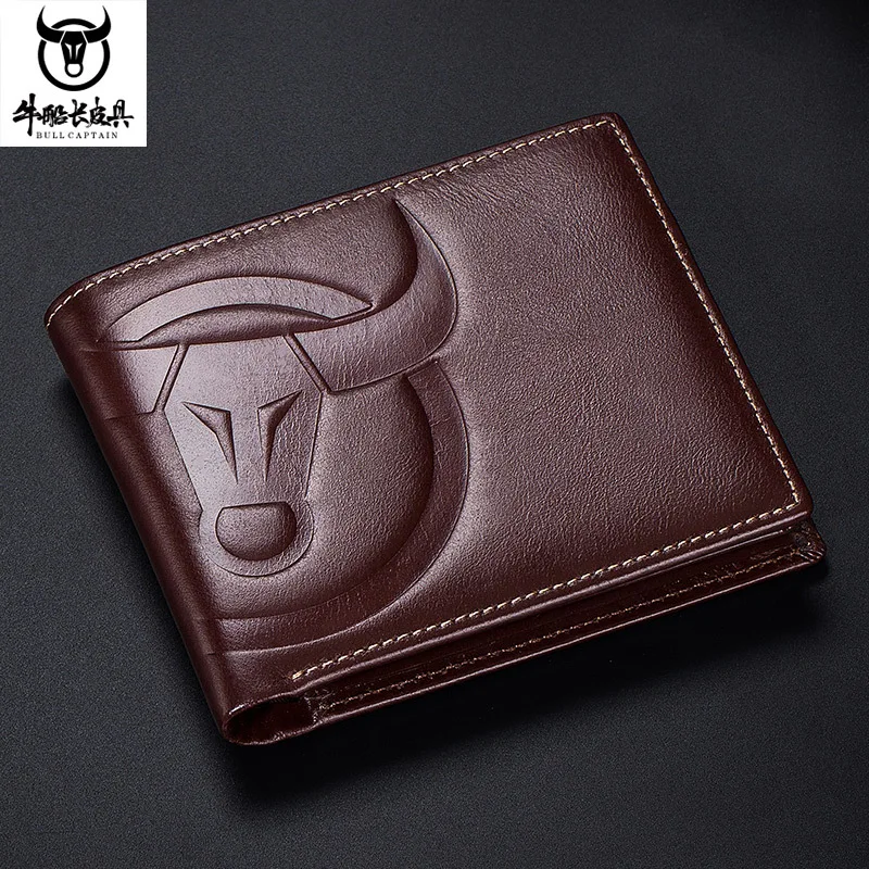 

N1078 customized Wallets Leather Men Leather Coin Purse Card Holder Wallet