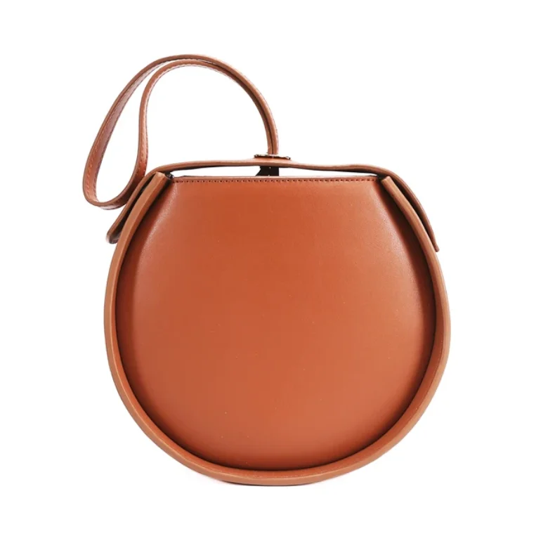 

Round Small Bags Mini Small Gift Bags Purses and Handbags Custom Women Tote, Brown, light yellow,black & custom