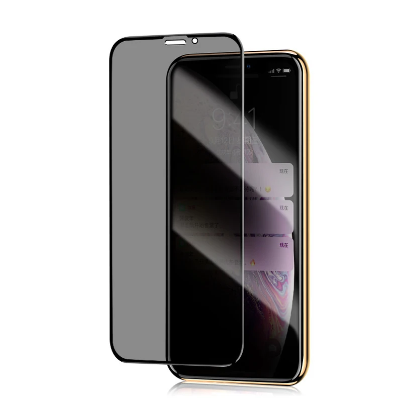 For Iphone 11 Pro Max Anti-spy Full Cover Privacy Tempered Glass Screen Protector Film For Iphone 11 Pro Max Anti-spy Full Cover Privacy Tempered Glass Screen Protector Film