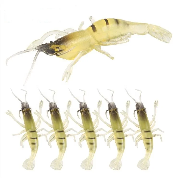 

1.3g/5.5cm bait outdoor fishing transparent shrimp soft lure, 1colors