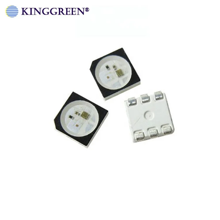 Individually Addressable WS2813 5050SMD RGB Digital LED Chip With White And Black Face
