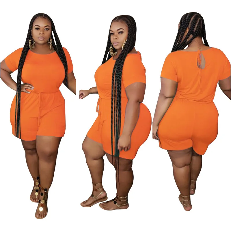 

Plus size jumpsuits women rompers casual one piece jumpsuits and rompers summer clothes printed sling sports suit