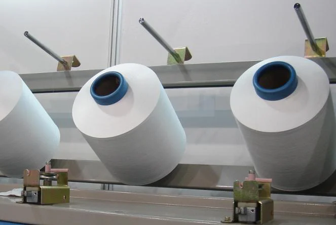 
High speed air covering machine for spandex yarn make covering with computer system 