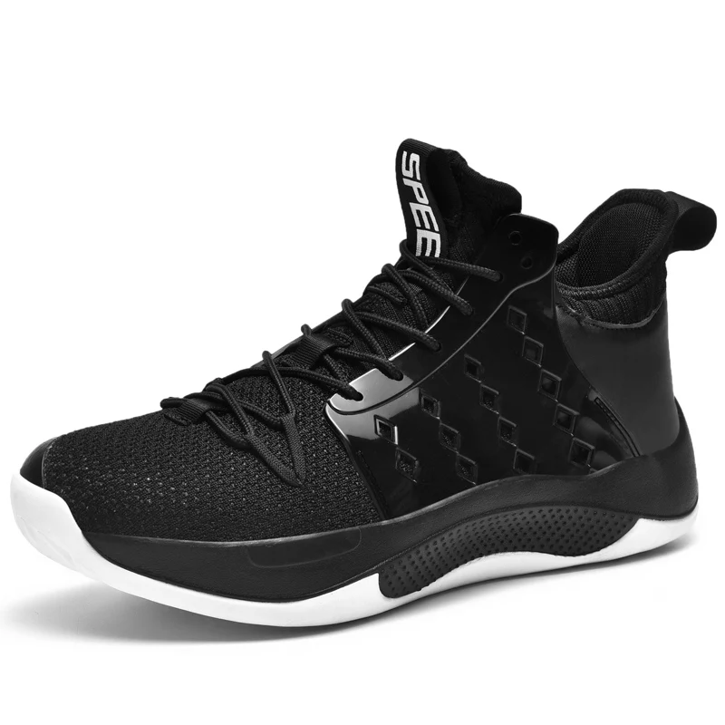 

New Trendy Sneaker Casual Breathable Sport Shoes Comfortable Basketball Shoes For Men, Black,white,purple