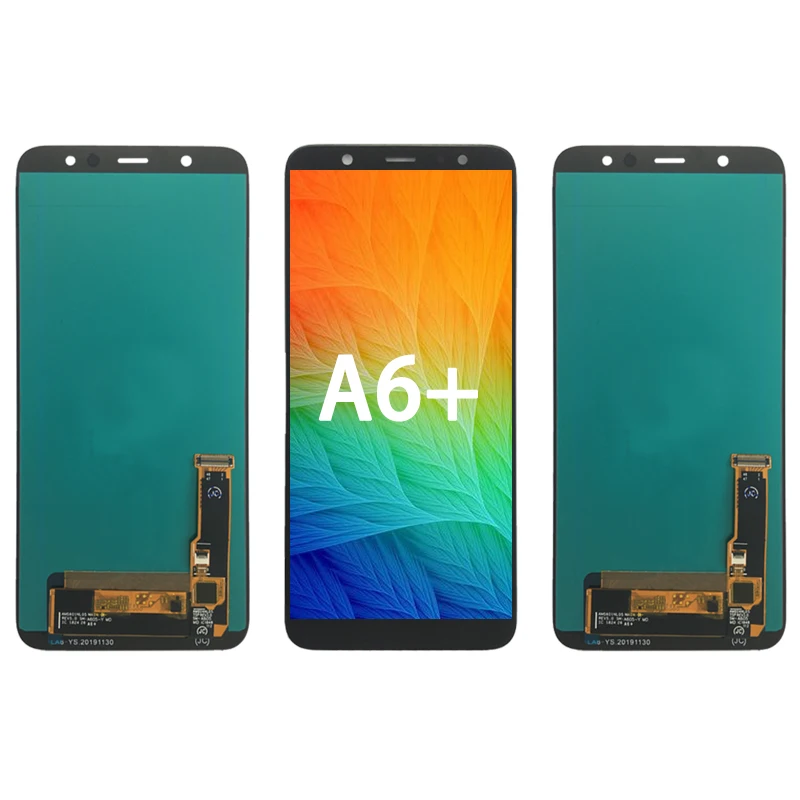 

for samsung A6plus amoled lcd screen,Mobile LCD Complete Touch Screen For Samsung A605 lcd,for samsung a6+ lcd, Black