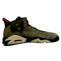 

Travis Scotts Air AJ 6 Men Basketball Shoes Women 6s 3M TS Olive Green Cactus Jack Pocket Suede Chaussures Sneakers CN1084-200