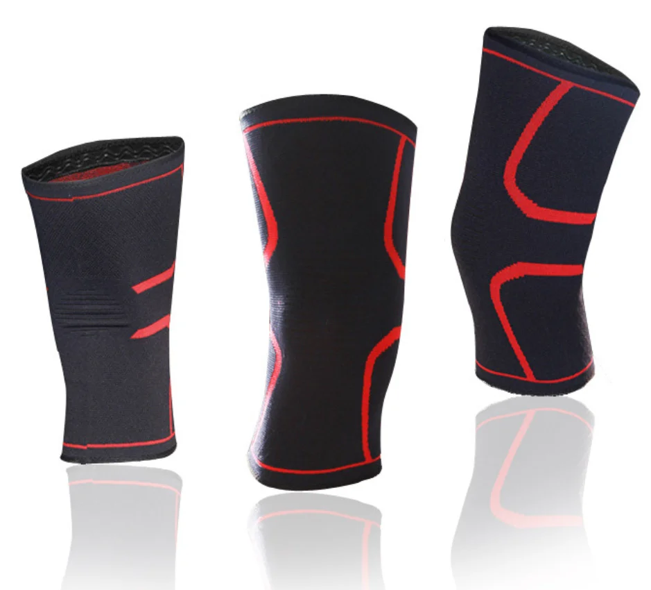 

Running Fitness Sports Leg Knee Protector Pad Sleeve Compression Sleeve Support, Rose red, blue, green, orange, black