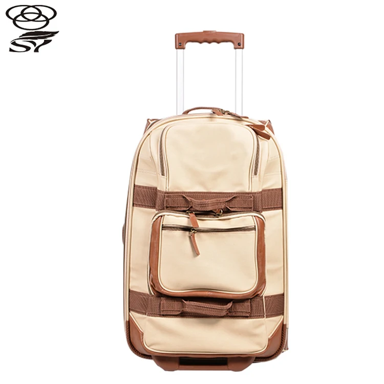 Canvas Nylon Travel Trolley Bag Carry On Luggage Buy Carry On Luggage