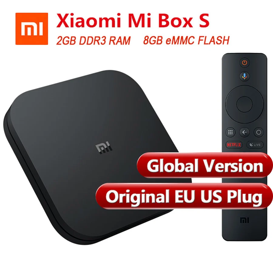 
Xiaomi Mi Box S 4K Android TV Box (Global Version) 