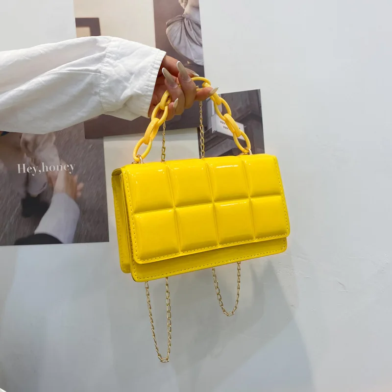 

High quality bolso de manos crossbody chain hand bags purses 2021 pu leather handbag fashion trends ladies bags ladies handbag, As pictures