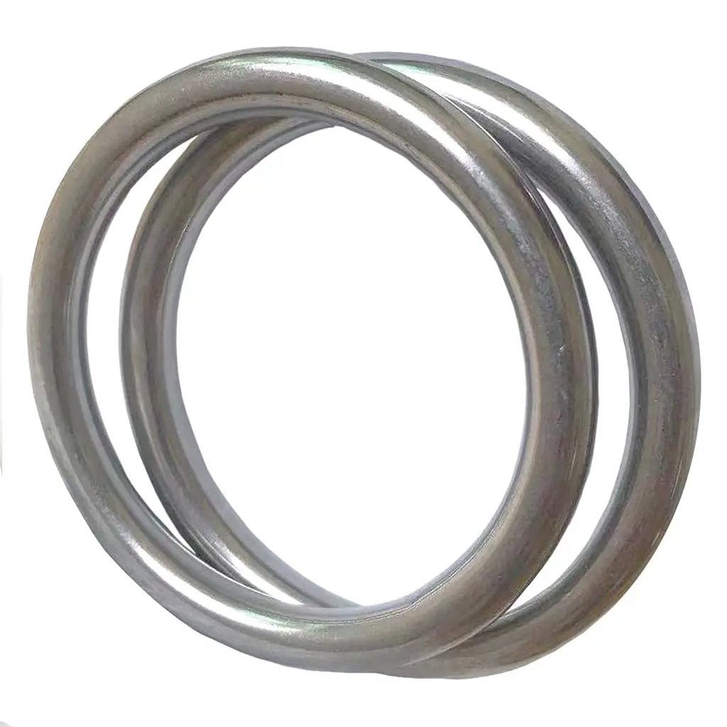 

Seamless Welding O-Ring 304 Stainless Steel Rings Multi-Purpose Metal O Ring for Luggage Belt, Handbag