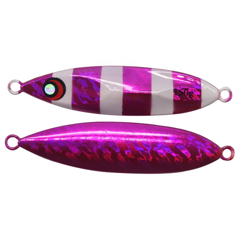 

Wholesale sea fishing boat fishing bionic luminous lead fish jigging lure metal iron plate lead bait, 10 colors