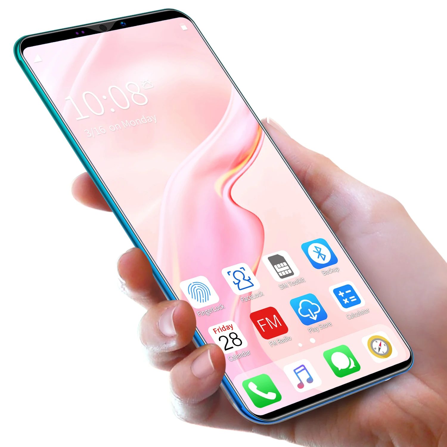 

Wholesale 5.8 inch Android 9 system P40Pro dual card dual standby mobile smart phone