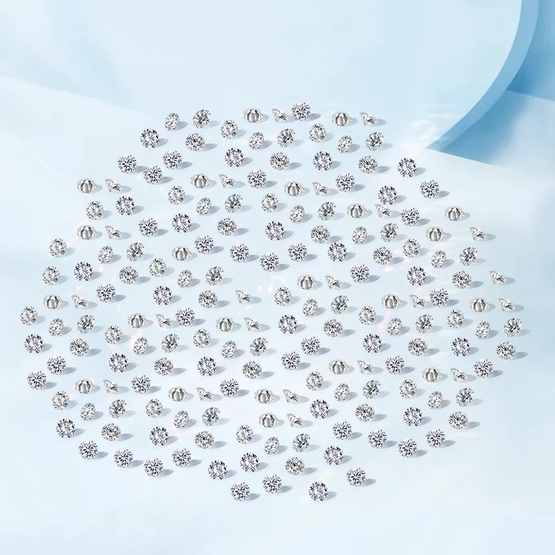Starsgem 0.8mm~3.0mm HTPT Diamond Factory Price Wuzhou Artificial Small Loose Diamond Hpht Lab Grown Diamond for Jewelry Ring