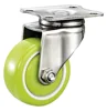 DLPO Supermarket cart and smart car light stainless steel polyurethane fixed and swivel casters