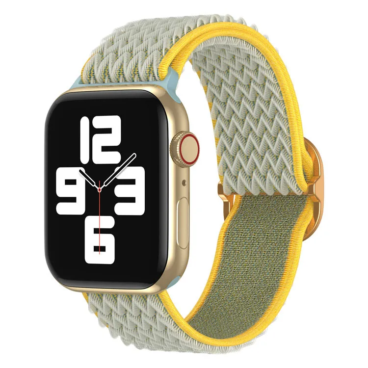 

W-18 Fashion Wave Pattern Style Watch Strap Band Apple Smart Watch Strap Nylon Watch Strap
