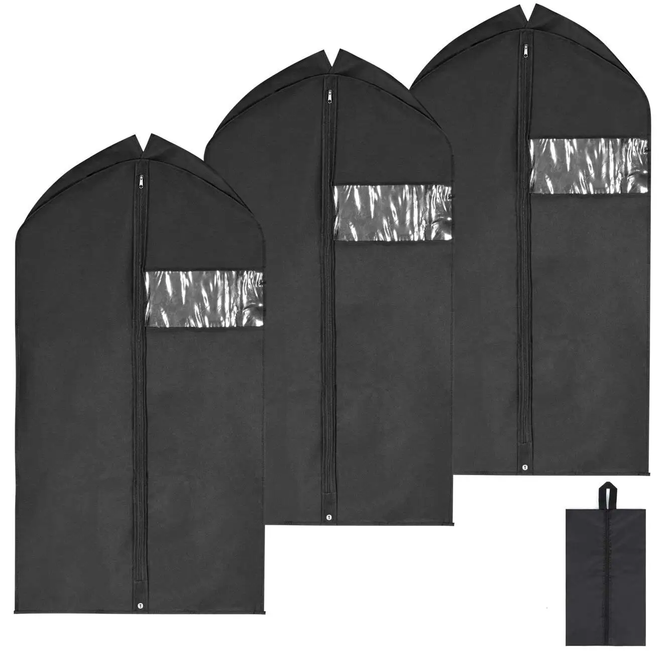 Excellent Quality Black Color Dust Proof Garment Bags For Clothing