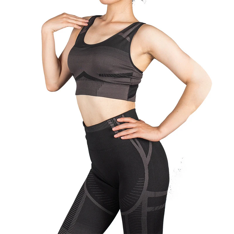 

Street Sportswear 2 Piece Woman Yoga Sets Fitness Women Running Set Women Breathable, Quick Dry Solid Color
