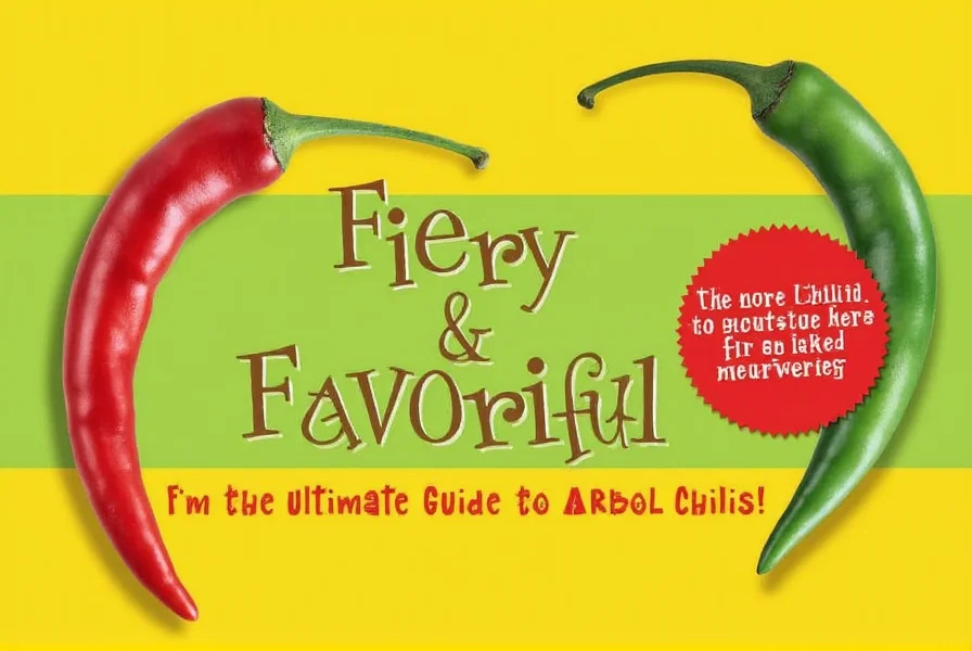 Scoville scale comparison chart including arbol chili