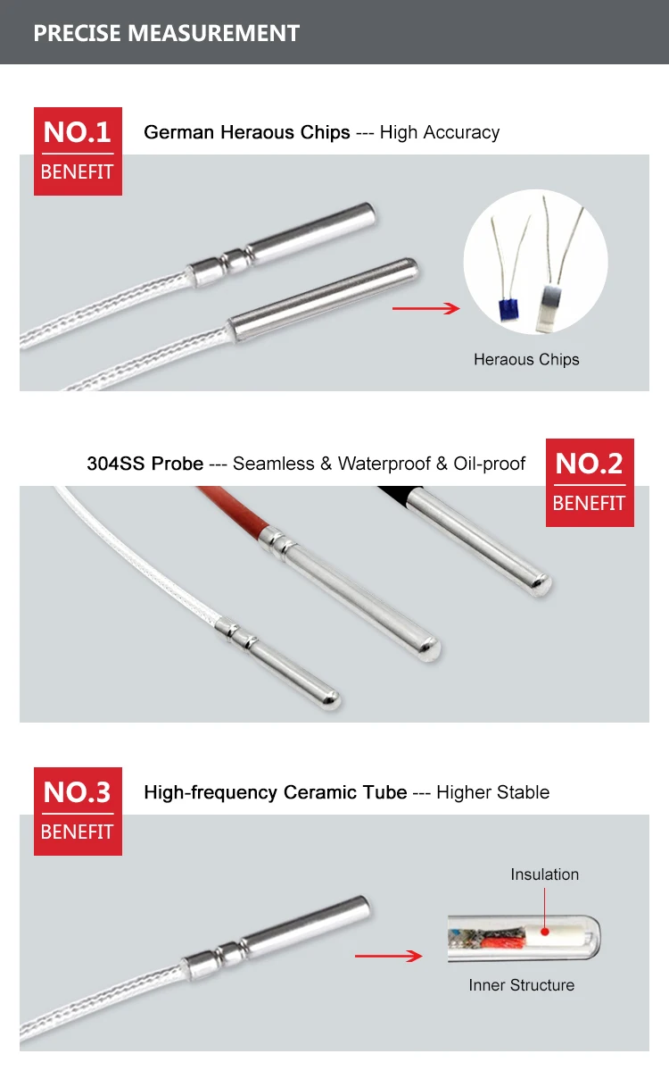 Holykell Hydraulic Pt1000 2 Wire Temperature Sensor Probe Datasheet