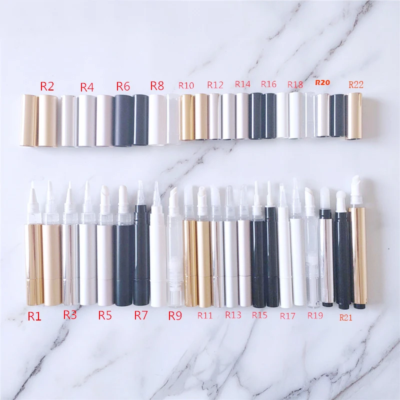 

wholesale makeup remover pen high quality eyeliner remover private label custom logo eyeliner corrective pen, Black white clear gold silver