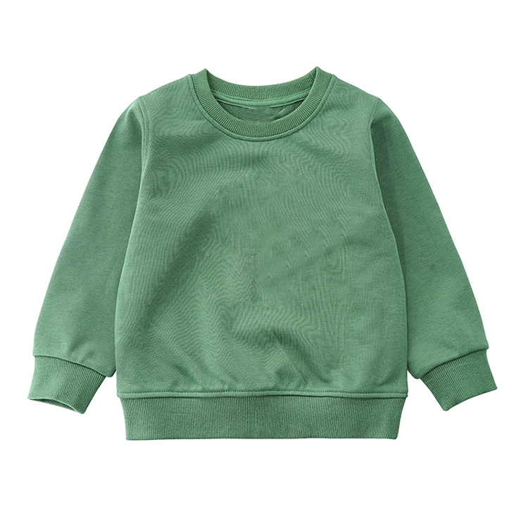 

wholesale fall boutique outfit baby clothes cotton crewneck sweatshirt baby jumpers, Customized color