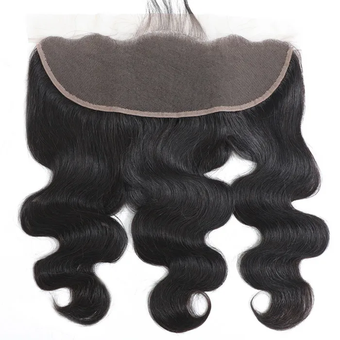 

LetsFly Natural Color Body Wave Brazilian Lace Frontal Closure 13x4 Baby Hair For Woman Extensions Free Shipping