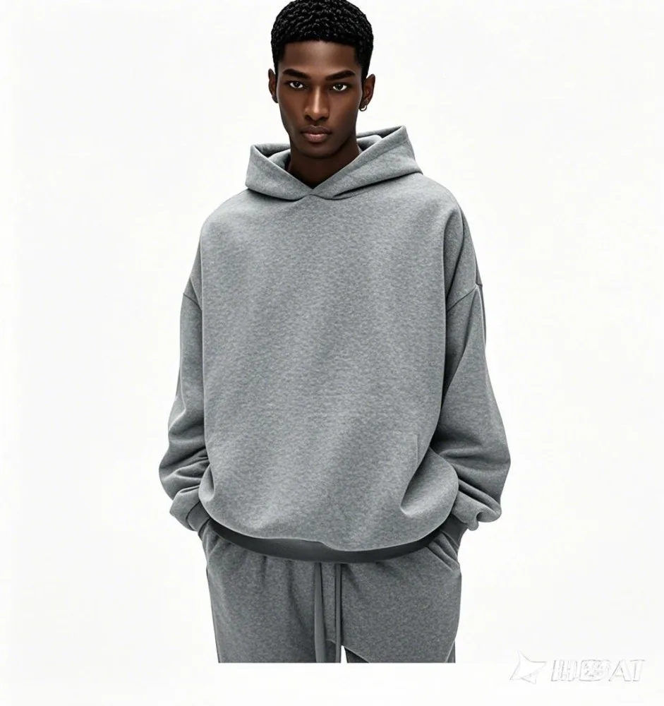 Oversized Cotton Tracksuit Hoodie Jogging Pants