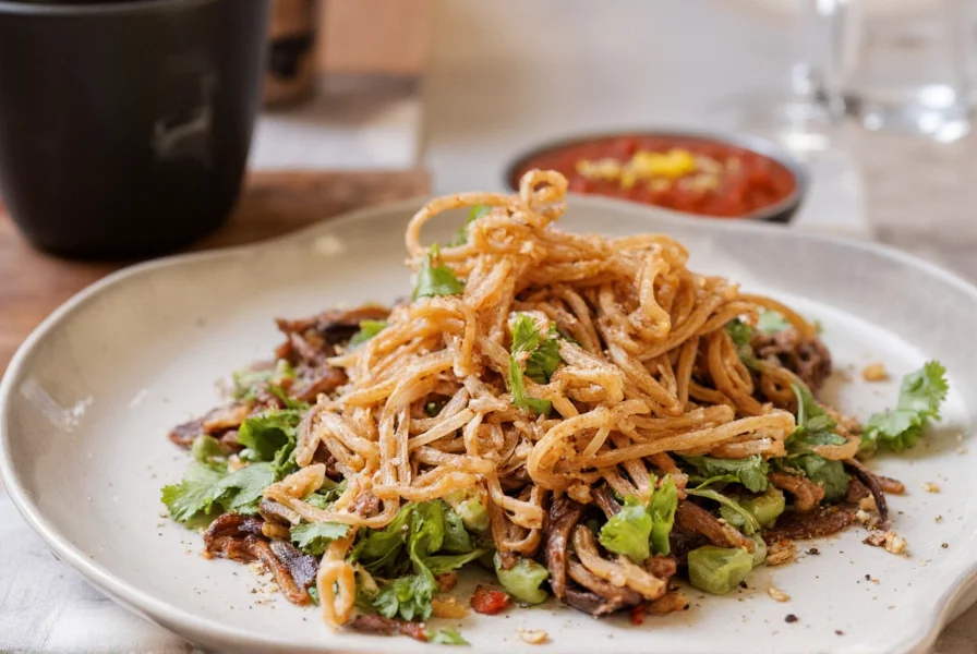 Fresh coriander leaves and seeds displayed on wooden table