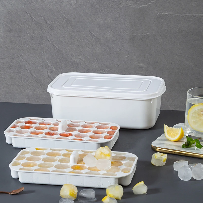 

BBA430 Multifunction Home Ice Maker Ice Storage Box Household Refrigerator Frozen Ice Cube Mold, As picture