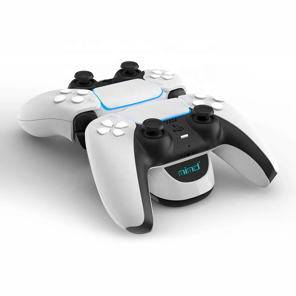 

For PS5 Controller Charger For SONY for Playstation 5 Charger Station USB C Charging Gamepad Base Stand, Black,white