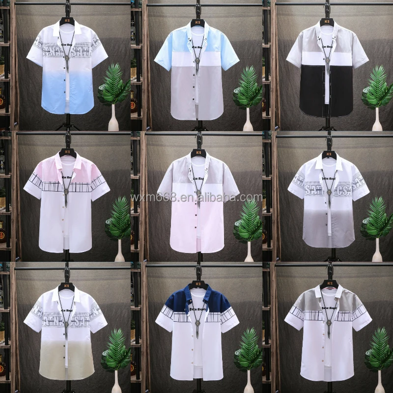 

2021 New arrival of high quality men's shirt casual summer print T-shirt men's shirt button short sleeve shirt