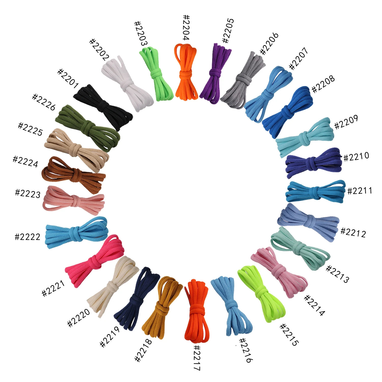 

Weiou high cost performance wholesale factory multi colors Semicircle shoelace