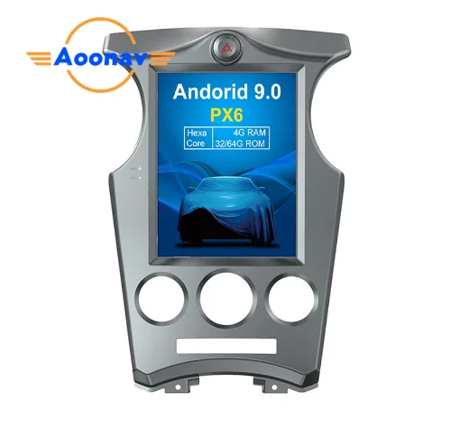 

AOONAV 10.4 inch radio IPs vertical screen for KIA Carens Manual A/C 2006-2013 car DVD player GPS navigation multimedia player, Black
